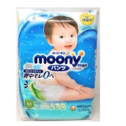 Moony Pull-Ups Diaper Regular Type Pants, Size M, 58 pcs for 5-10 kg Baby Girl