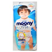 Moony Pull-Up Diaper Regular Type Pants, Size XL, 38 pcs for 12-22 kg Baby Boy