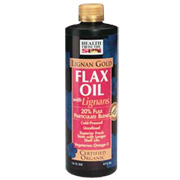 Organic Flax Liquid Gold with Hazelnut Flavor 8 oz - 