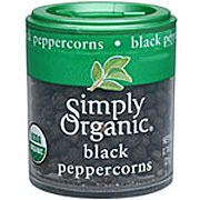 Simply Organic Black Peppercorns Whole - 