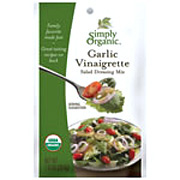 Simply Organic Garlic Vinaigrette Dressing - 