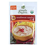 Simply Organic Spicy Southwest Ranch Dip Mix - 