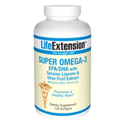 Super Omega 3 EPA/DHA with Sesame Lignans & Olive Fruit Extract - 