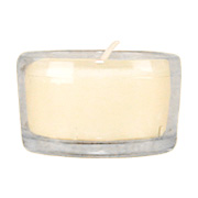 Cream Tea Light Candle Glass - 
