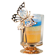 Gold Butterfly Votive Holder - 