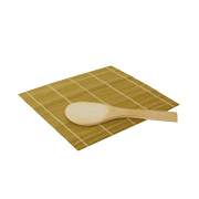 Sushi Mat with Bamboo Paddle -