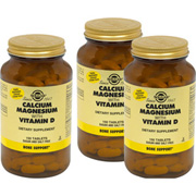 3 Bottles of Calcium Magnesium with Vitamin D - 