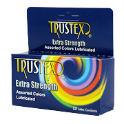 Trustex Extra Strength Color Condoms - 