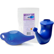 Nonbreakable neti pot for adult and kid with Free 8 oz Salt