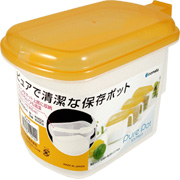 Inomata Pure Pot 1191 Canster Orange Clear - 