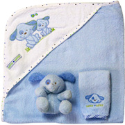 Hooded Bear Towel Blue - 