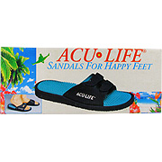 Black/Teal with Velcro M5 with 6 Massage Sandals - 