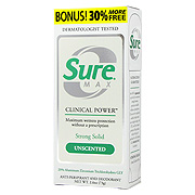 Sure Max Strong Solid Unscented Deodorant - 