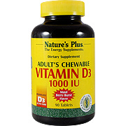 Adult's Chewable Vitamin D3 1000 IU Maui Berry Burst Flavor - 