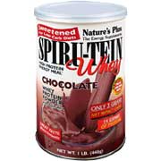 Chocolate SPIRU-TEIN WHEY Shake Sweetened for Low Carb Diets - 