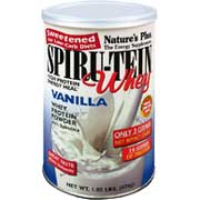 Vanilla SPIRU-TEIN WHEY Shake Sweetened for Low Carb Diets - 