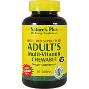 Adult's Multi-Vitamin Chewable Exotic Red Super Fruit s - 
