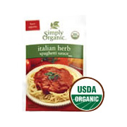 Simply Organic Italian Herb Spag Sauce Certified Organic - 