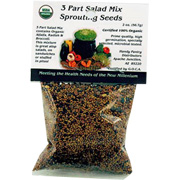 Sprouting Seeds Organic 3-Part Salad Mix - 