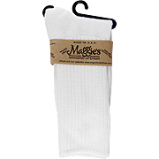 Naturally Bleached White Size 9-11 Socks Organic Cotton Crew Singles - 
