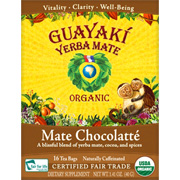 Yerba Mate 100% Organic Mate Chocolate Tea Bags - 