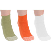 Socks Lime/Sherbert/White Short Sport Socks Tri-Packs Size 10-13 - 