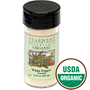 White Pepper Pwd Organic Jar - 