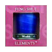Water/Wealth Feng Shui Palm Wax Candle - 