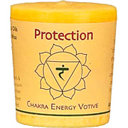 Candle, Votive, Protect, Yellow - 