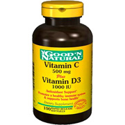Vitamin C-500 mg Plus Vitamin D 1000 I.U. D3 - 