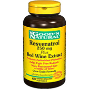 Resveratrol 250 mg Plus Red Wine Extract - 