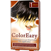 ColorEazy Permanent Cream Hair Color 1 Black - 