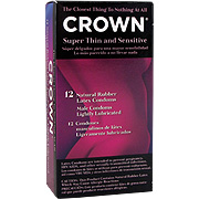 Crown Natural Rubber Latex Condoms - 