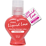 Mini Liquid Love Warming Massage Lotion Strawberry - 