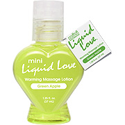 Mini Liquid Love Warming Massage Lotion Green Apple - 