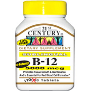 Vitamin B-12 5000mcg Sublingual - 