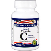 Natural Vitamin C 1000mg w Rose Hips - 