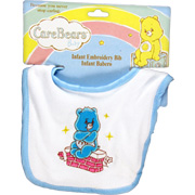 Infant Embroidery Bib Blue - 