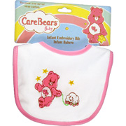Infant Embroidery Bib Pink - 