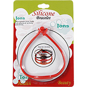 Silicone Ion Bracelet Red - 