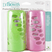Natural Flow Protective Bottle Sleeves Pink & Green - 