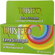 Extra Strength Lubricated Condoms w/Nonoxynol 9 - 