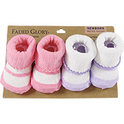 Newborn Sock Pink & Purple - 