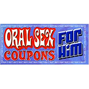 Oral Sex Coupons For Him - 