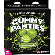Edible Gummy Panties For Her Green Apple - 