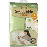 SwaddleMe Organic Cotton Knit S/M Zoo Sage - 