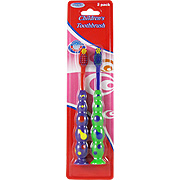 Children's Toothbrush Green & Purple - 