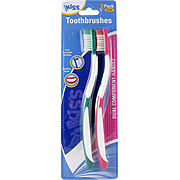 Kiss Soft Toothbrushes Green & Red - 