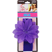 Purple Flower Headwrap - 