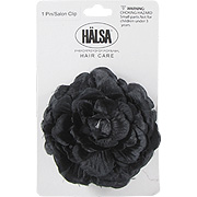 Black Rose Pin/Salon Clip - 